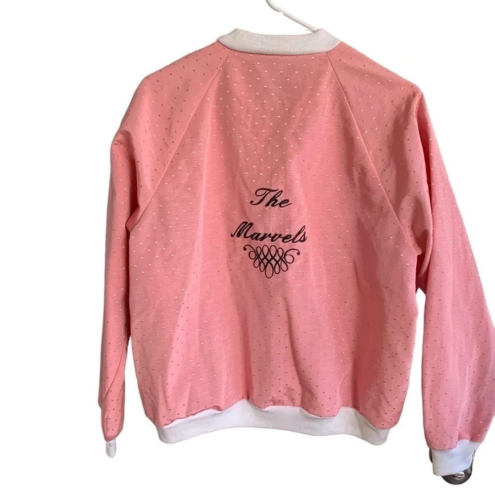 Vintage The Marvels Women’s Jacket Pink Large Club - Picture 4 of 5